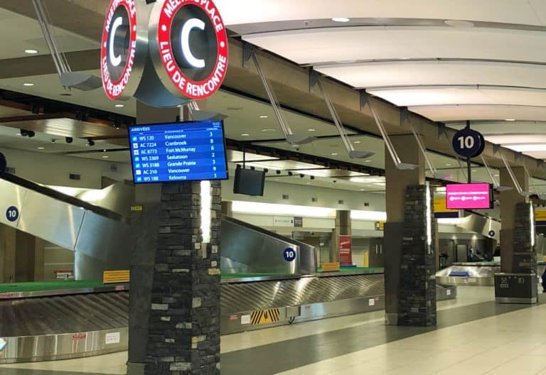 カルガリー空港のターンテーブル